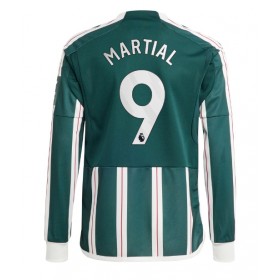 Manchester United Anthony Martial #9 Borta Kläder 2023-24 Långärmad